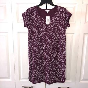 Charter Club Short Sleeve Cotton Floral Nightgown